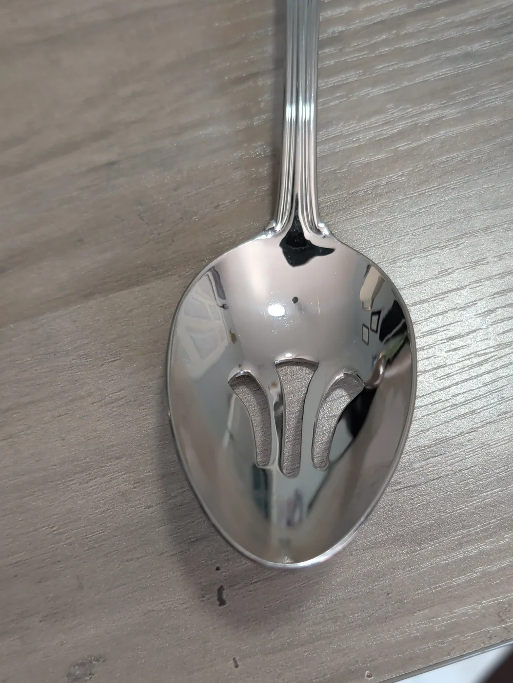 Vintage Pierced Serving Spoon